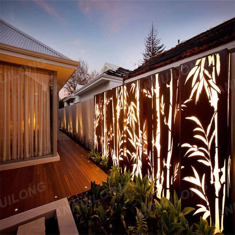 Corten steel table lighting